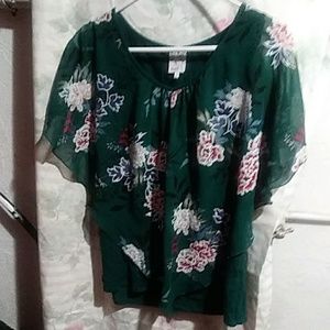 Blouse green size medium
